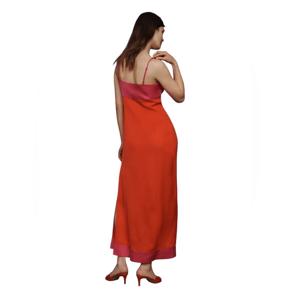 By Anthropologie Colorblock Column Midi Dress Size S - Picture 2 of 5